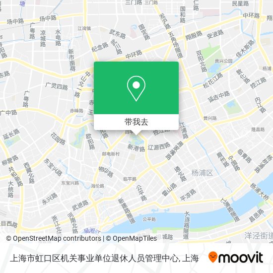 上海市虹口区机关事业单位退休人员管理中心地图