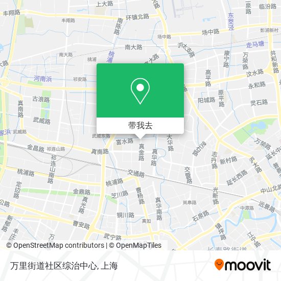万里街道社区综治中心地图