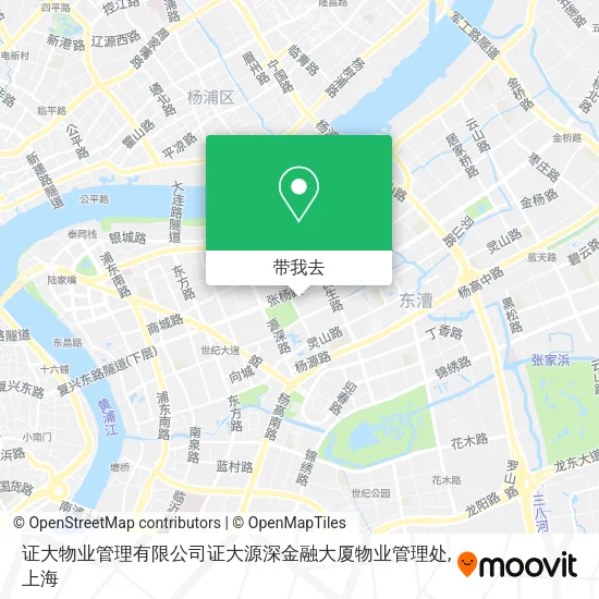证大物业管理有限公司证大源深金融大厦物业管理处地图