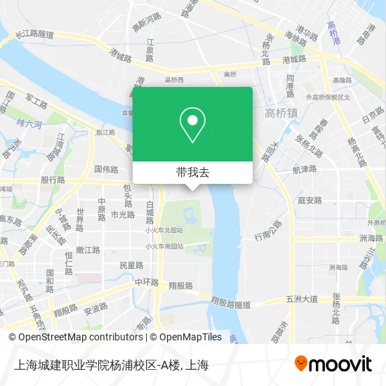 上海城建职业学院杨浦校区-A楼地图