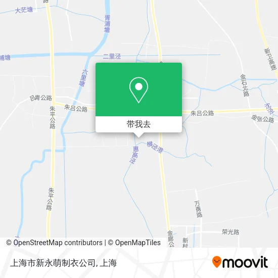 上海市新永萌制衣公司地图