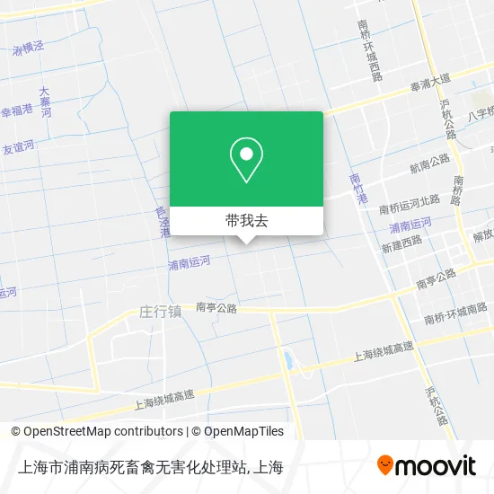 上海市浦南病死畜禽无害化处理站地图
