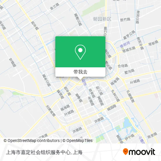 上海市嘉定社会组织服务中心地图