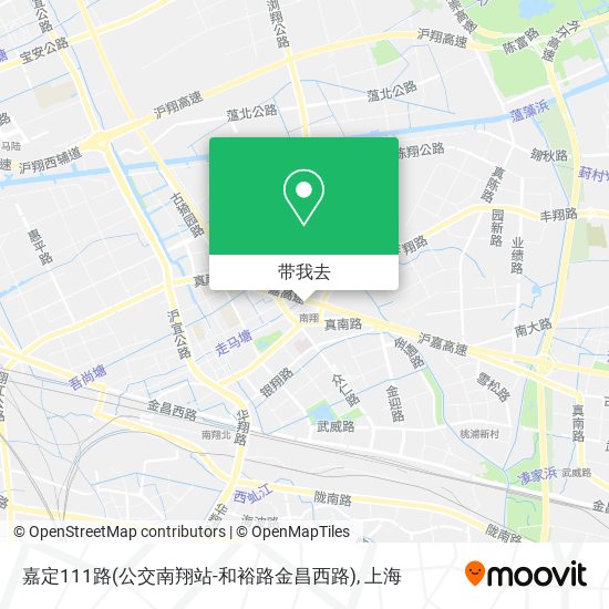 嘉定111路(公交南翔站-和裕路金昌西路)地图