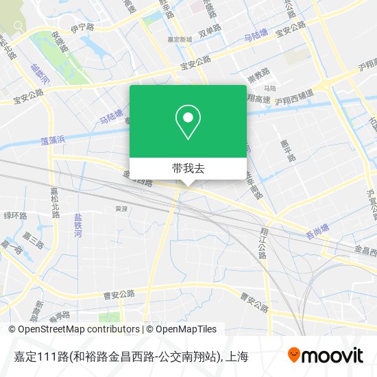 嘉定111路(和裕路金昌西路-公交南翔站)地图