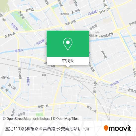 嘉定111路(和裕路金昌西路-公交南翔站)地图