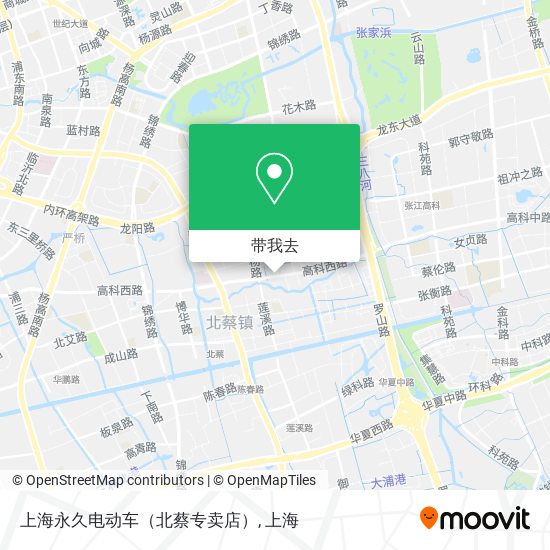 上海永久电动车（北蔡专卖店）地图