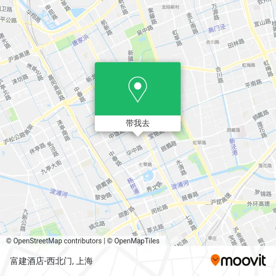富建酒店-西北门地图