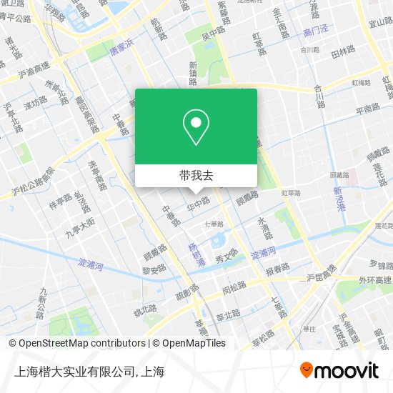 上海楷大实业有限公司地图