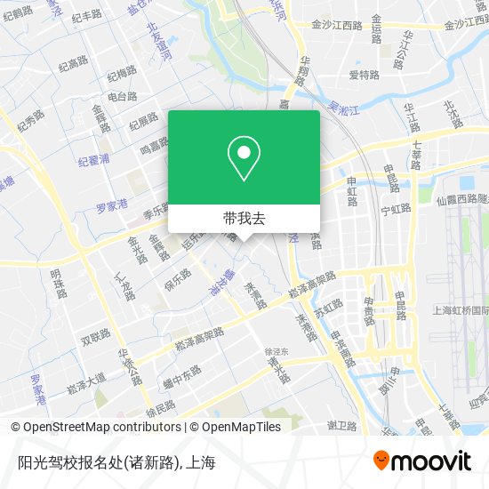 阳光驾校报名处(诸新路)地图