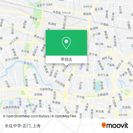 长征中学-正门地图