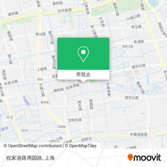 祝家港路周园路地图
