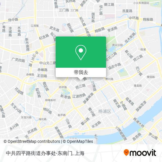 中共四平路街道办事处-东南门地图