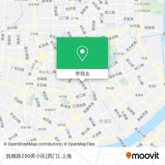 抚顺路250弄小区(西门)地图