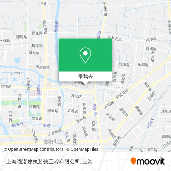 上海强潮建筑装饰工程有限公司地图