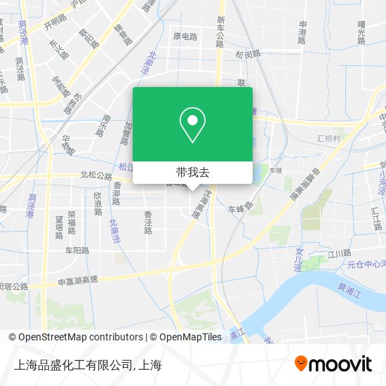 上海品盛化工有限公司地图