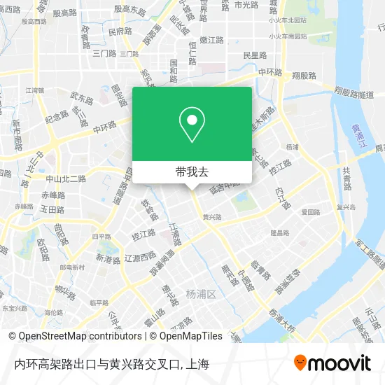 内环高架路出口与黄兴路交叉口地图