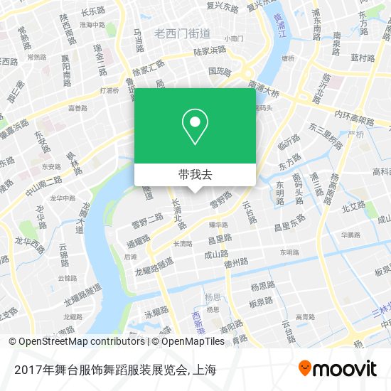 2017年舞台服饰舞蹈服装展览会地图