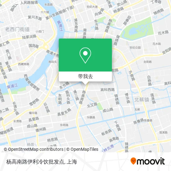 杨高南路伊利冷饮批发点地图