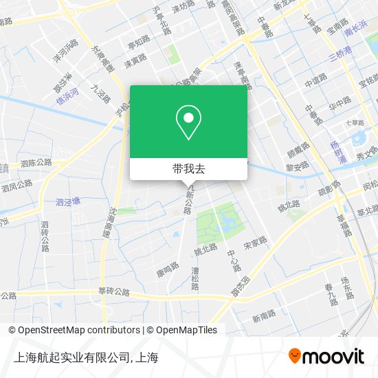 上海航起实业有限公司地图