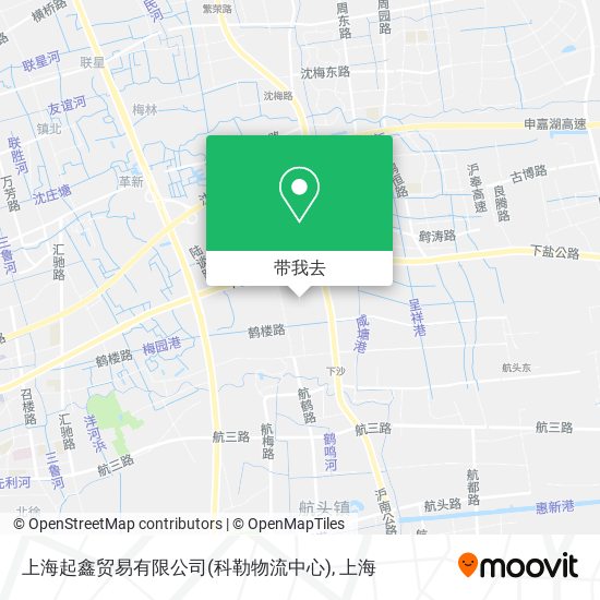 上海起鑫贸易有限公司(科勒物流中心)地图