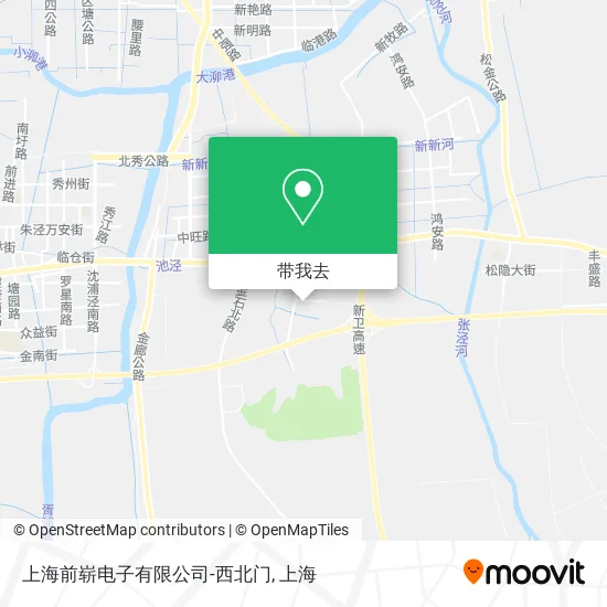 上海前崭电子有限公司-西北门地图