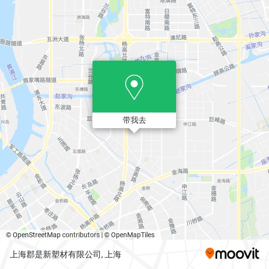 上海郡是新塑材有限公司地图