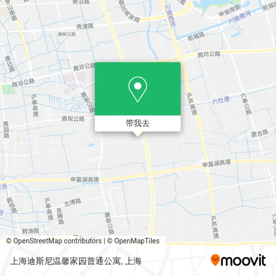 上海迪斯尼温馨家园普通公寓地图