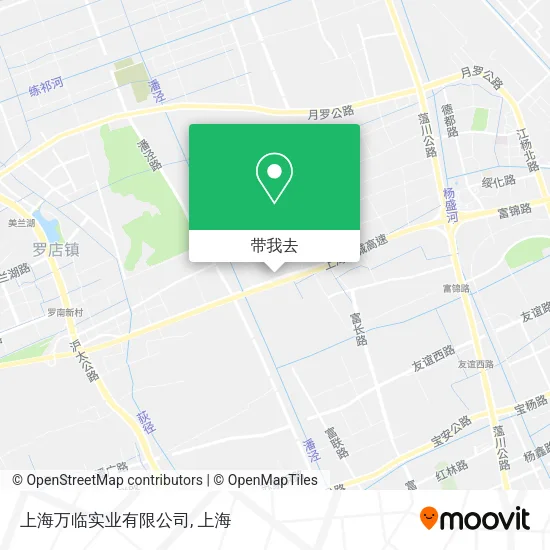上海万临实业有限公司地图