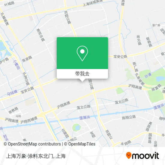 上海万象-涂料东北门地图