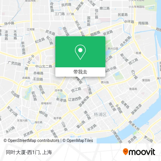 同叶大厦-西1门地图