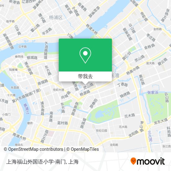 上海福山外国语小学-南门地图