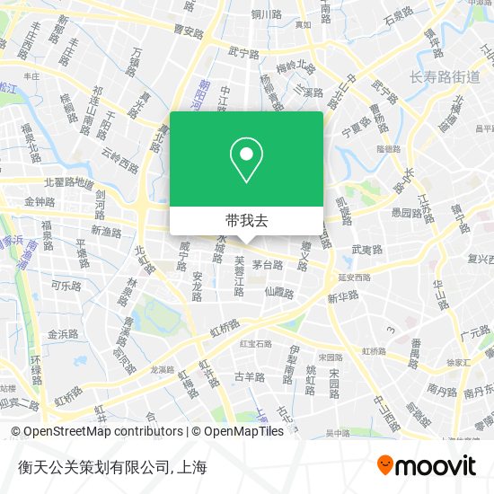 衡天公关策划有限公司地图