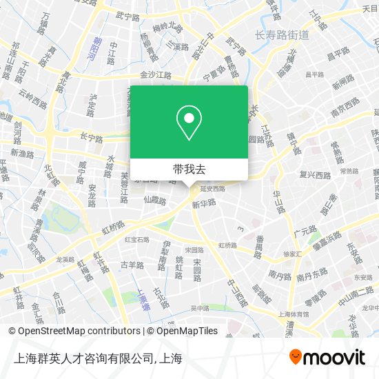 上海群英人才咨询有限公司地图