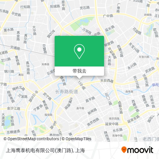 上海鹰泰机电有限公司(澳门路)地图