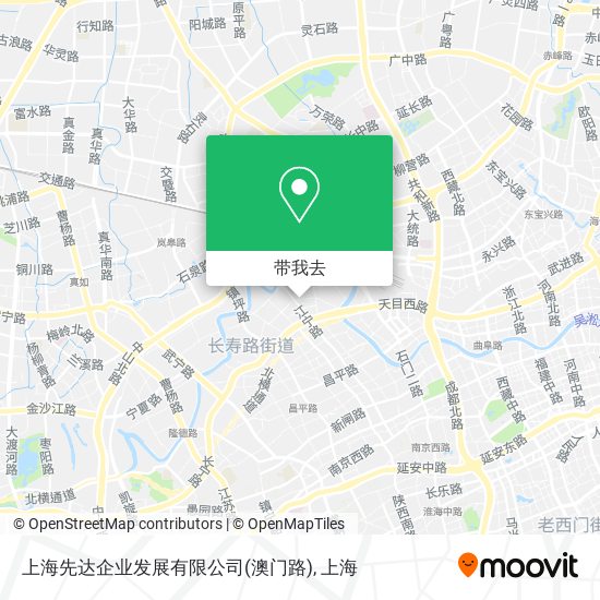 上海先达企业发展有限公司(澳门路)地图