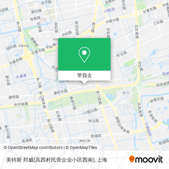 美特斯·邦威(高西村民营企业小区西南)地图