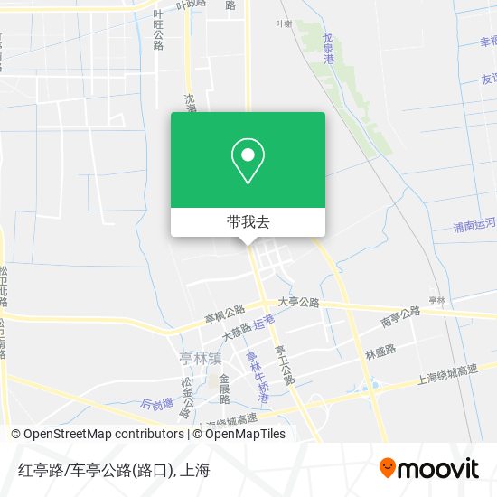 红亭路/车亭公路(路口)地图