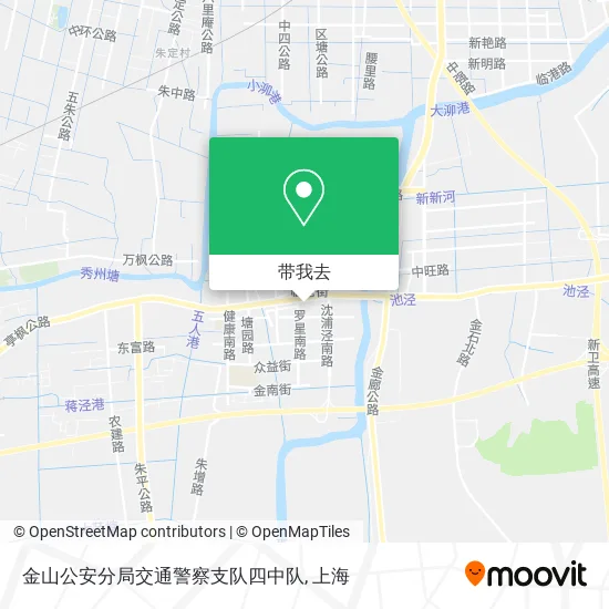 金山公安分局交通警察支队四中队地图