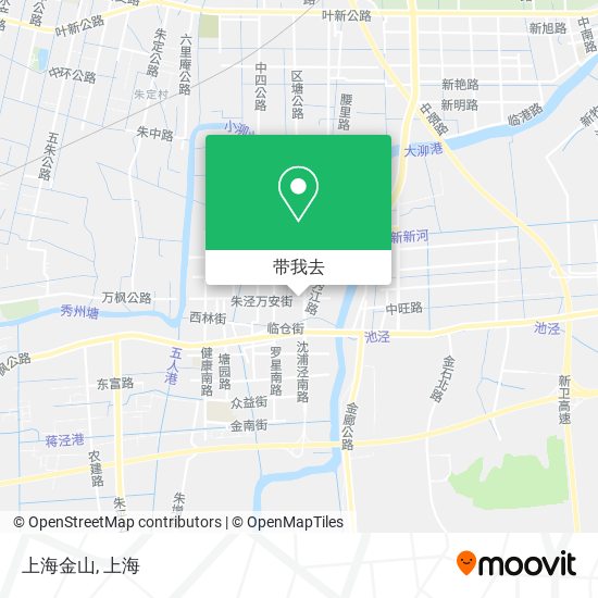 上海金山地图