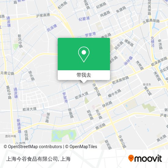 上海今谷食品有限公司地图