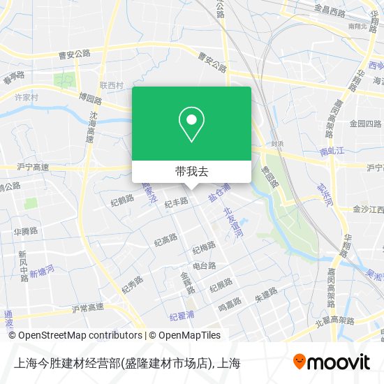 上海今胜建材经营部(盛隆建材市场店)地图
