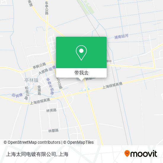 上海太同电镀有限公司地图