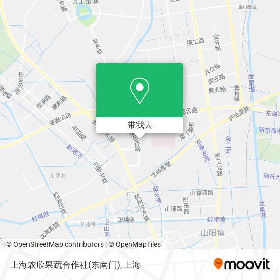 上海农欣果蔬合作社(东南门)地图