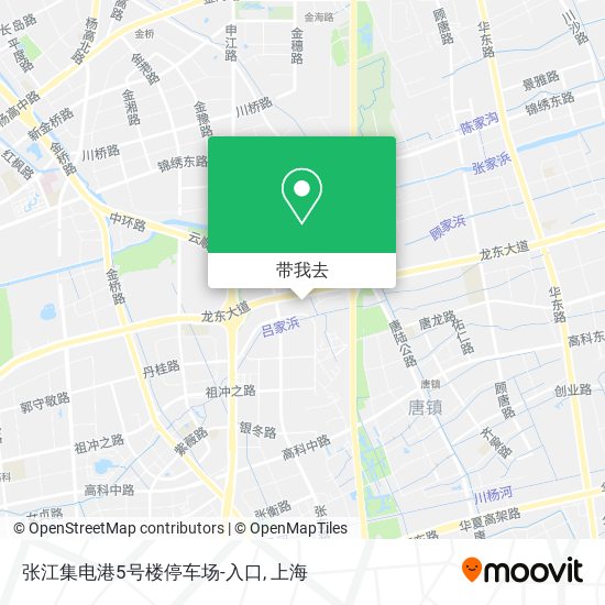 张江集电港5号楼停车场-入口地图