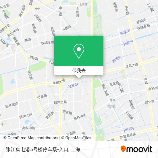 张江集电港5号楼停车场-入口地图