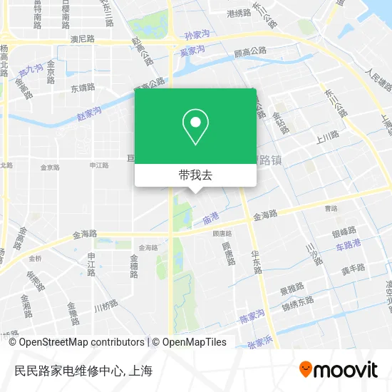 民民路家电维修中心地图