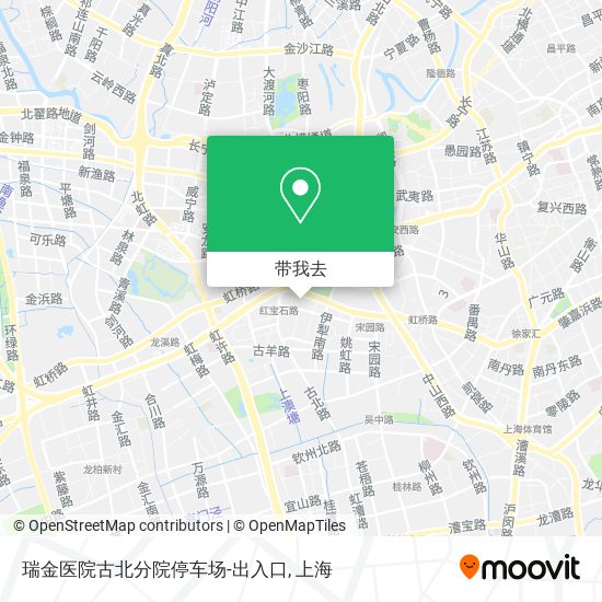 瑞金医院古北分院停车场-出入口地图