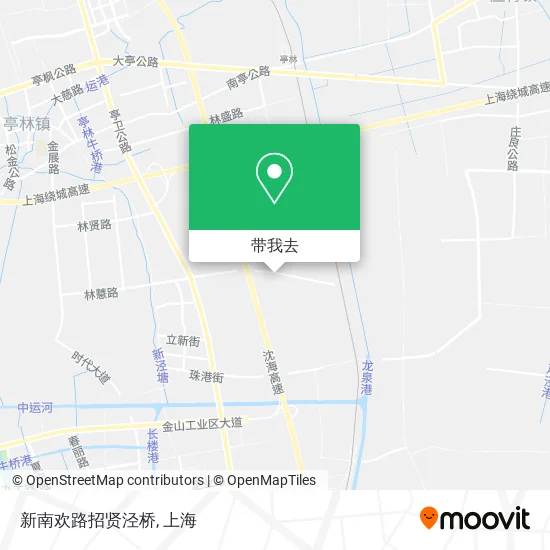 新南欢路招贤泾桥地图