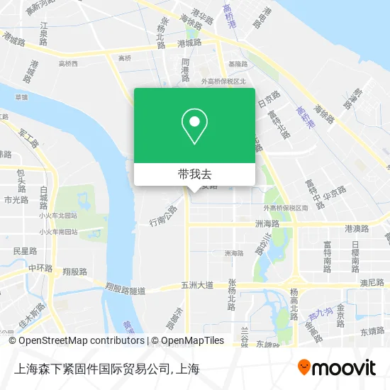 上海森下紧固件国际贸易公司地图